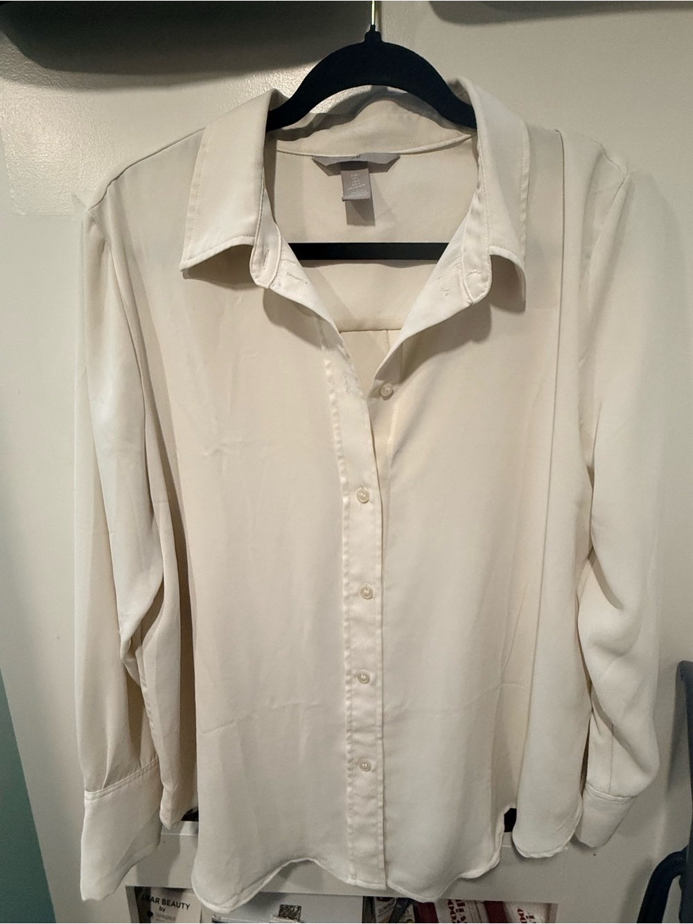 Women’s Classic Cream Button down shirt